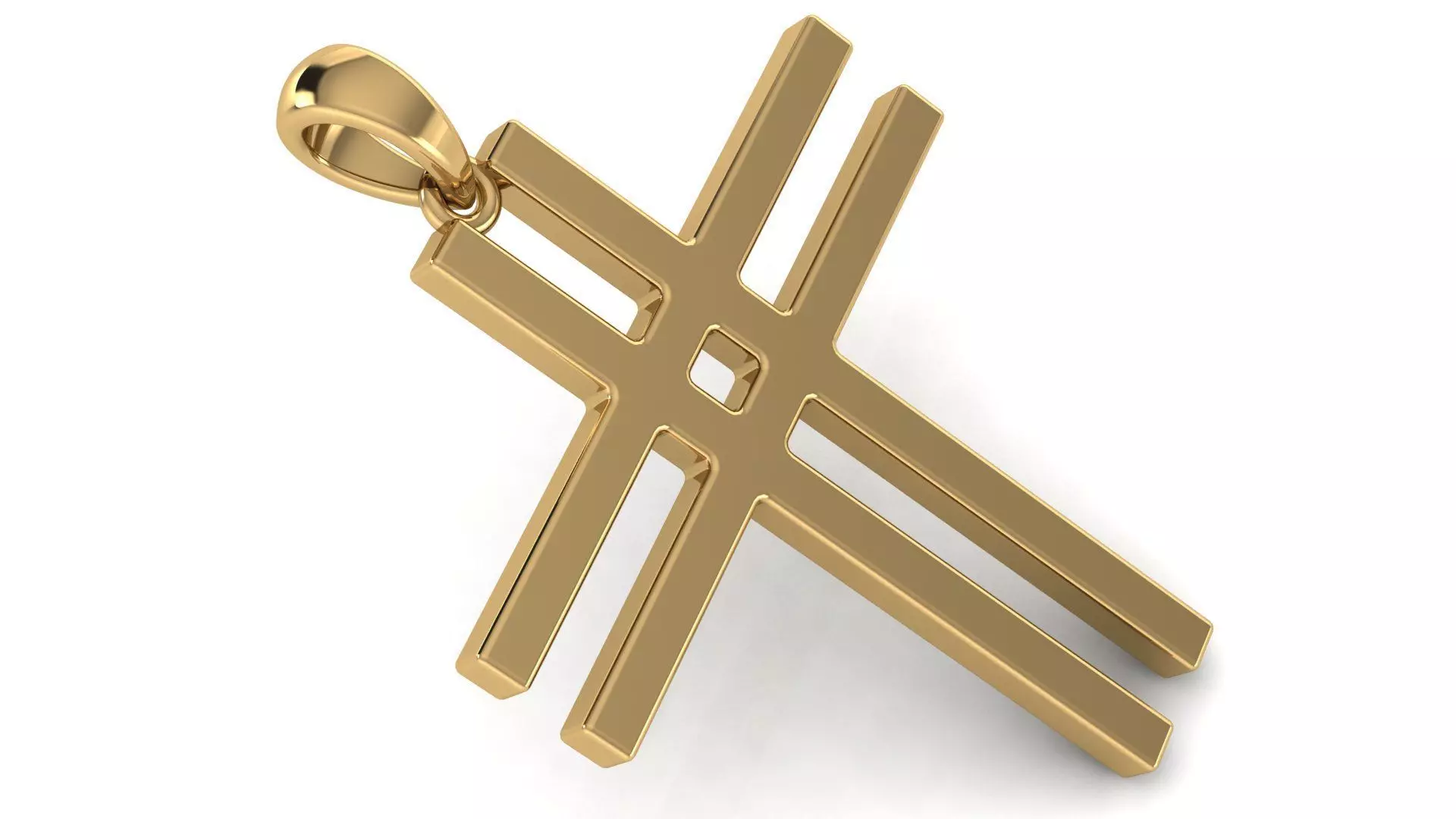 CROSS PENDANT CR27 3D print model_0