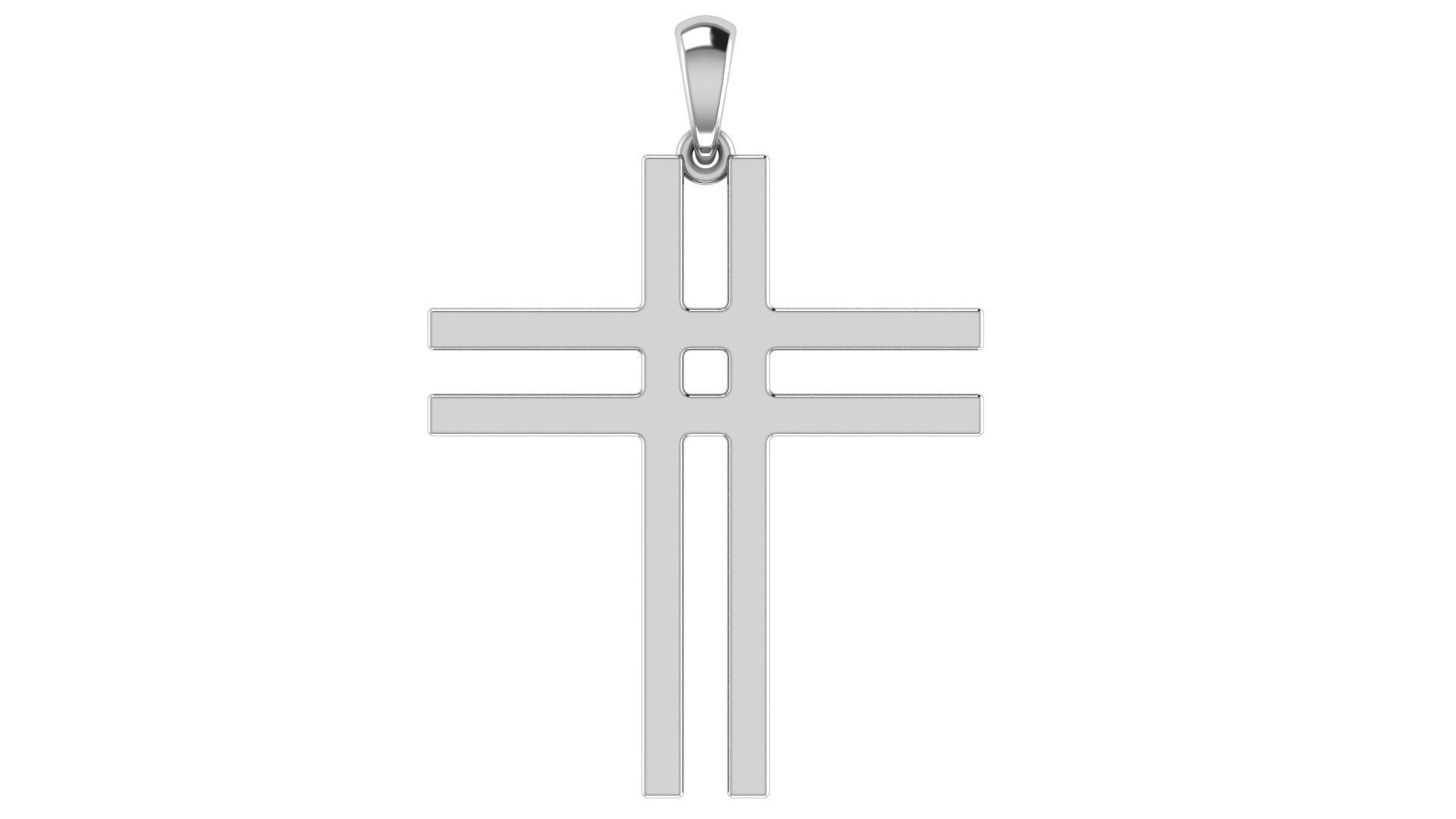 CROSS PENDANT CR27 3D print model_5