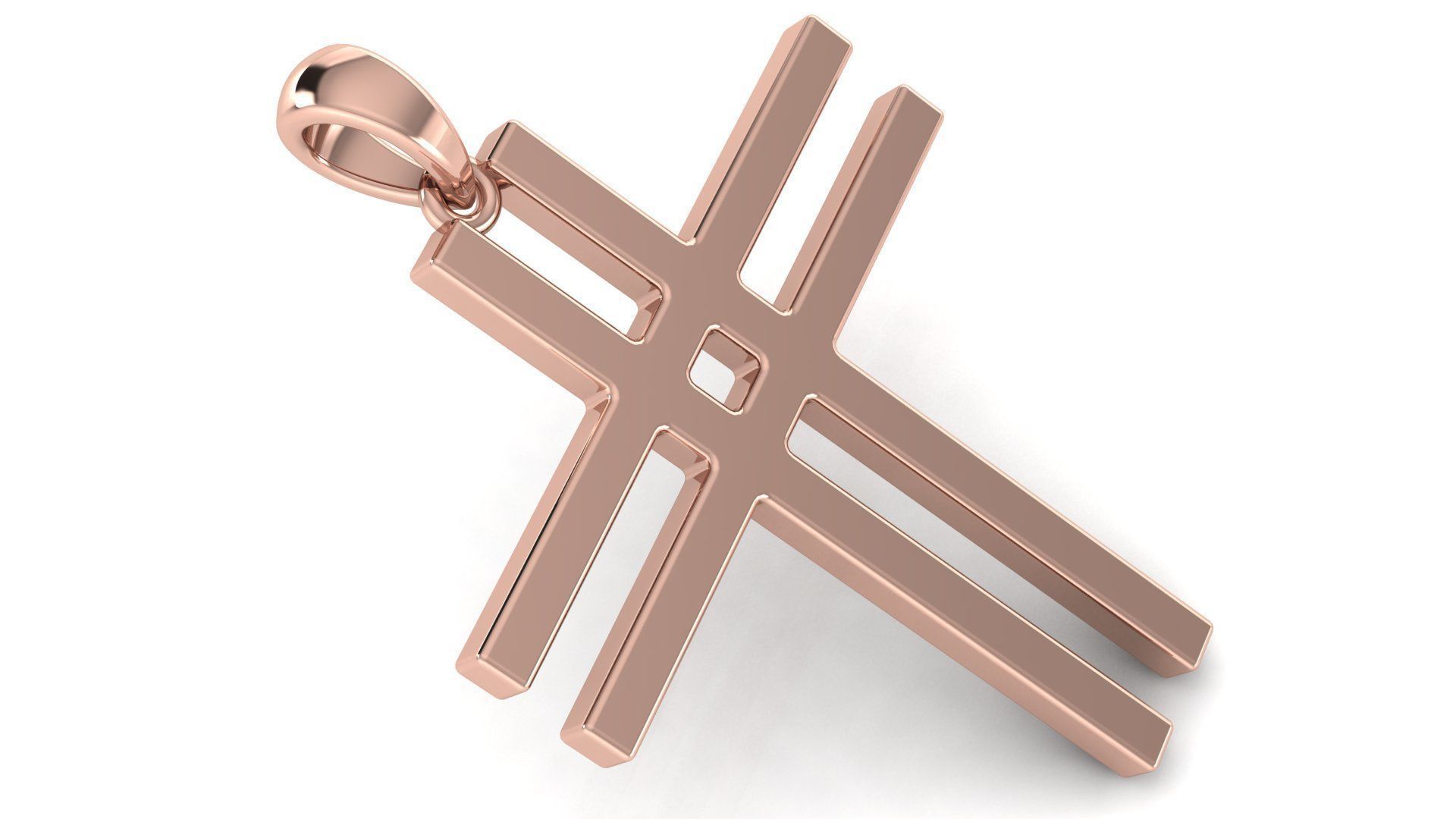 CROSS PENDANT CR27 3D print model_3