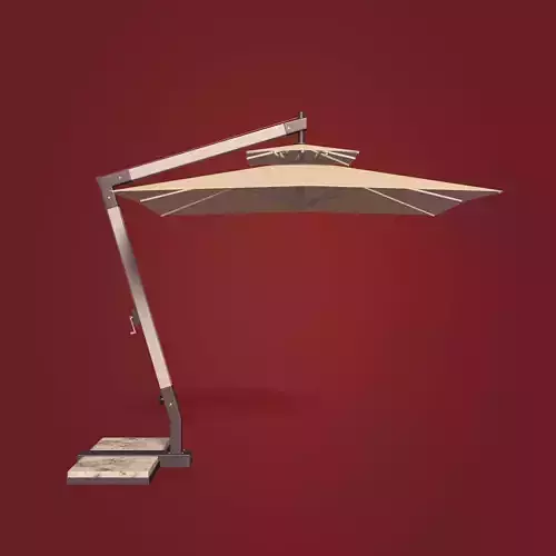 Patio Umbrella Low-poly 3D model