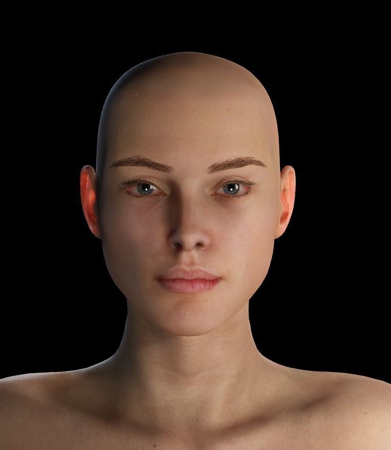 Realistic Human MALE-FEMALE-BABY  Rigged Low-poly 3D model Low-poly 3D model_8