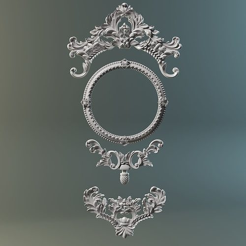 3D ornaments and carving 3D print model 3D print model