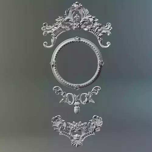 3D ornaments and carving 3D print model 3D print model