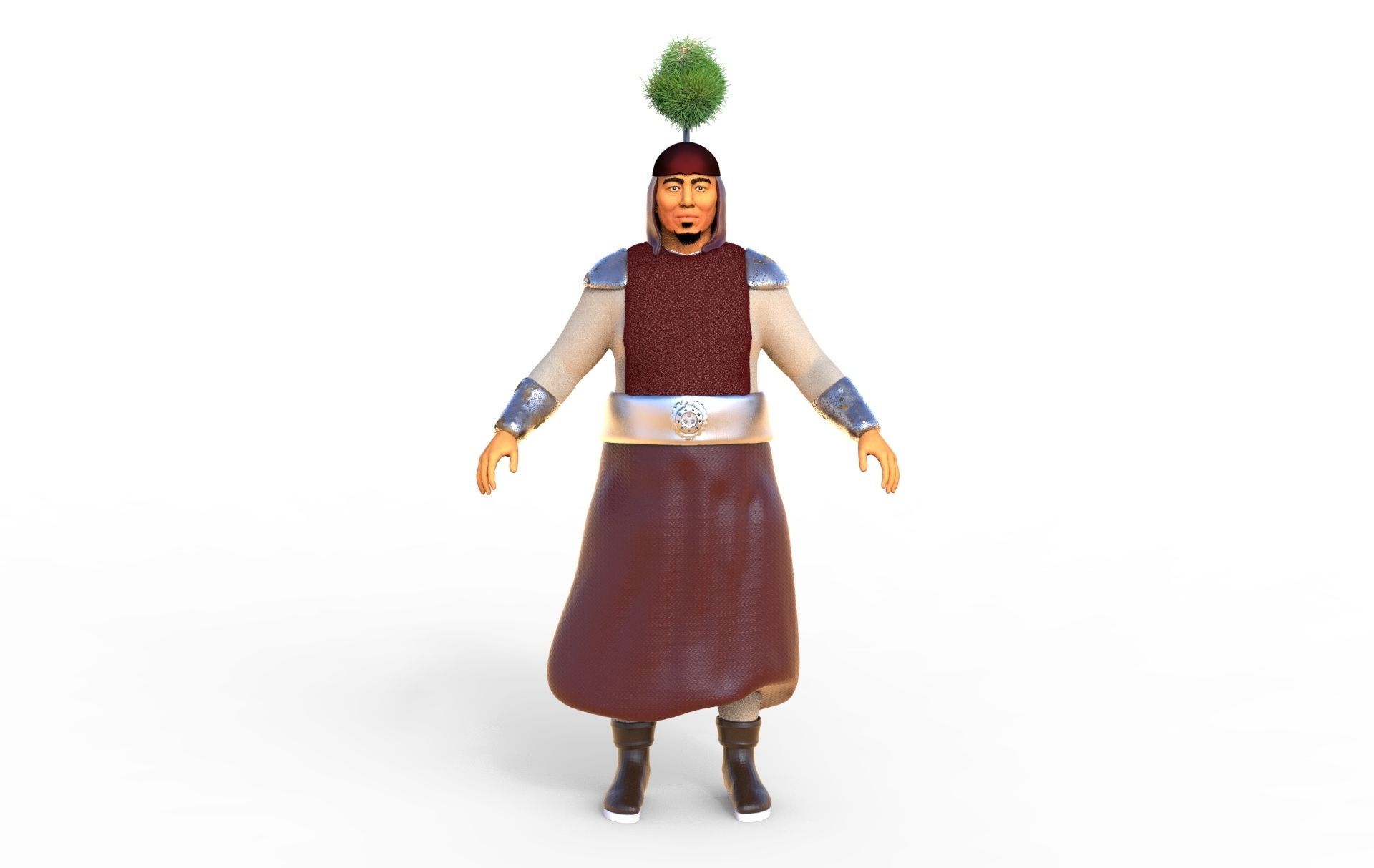 genghis khan 3D print model_1