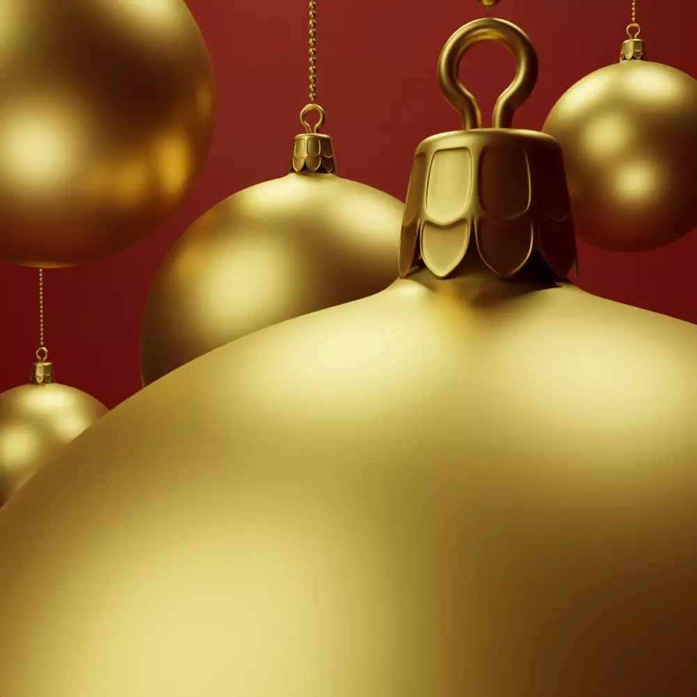 Gold Ball 3D - Christmas 3D model