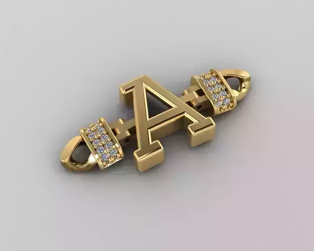 A Alphabet Bracelet 3D Model 3D print model