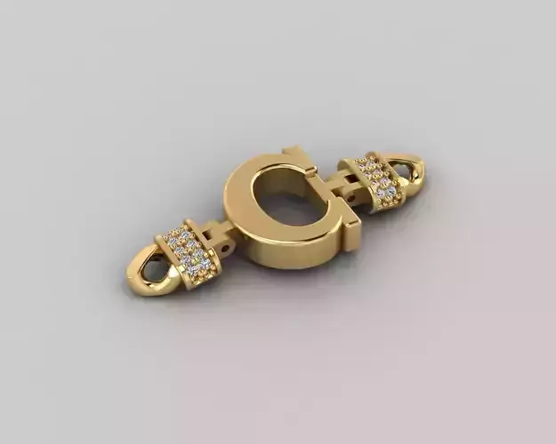  C Alphabet Bracelet 3D Model 3D print model