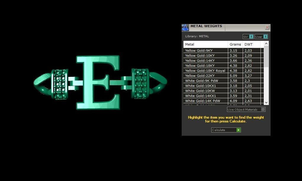 E Alphabet Bracelet 3D Model 3D print model_2