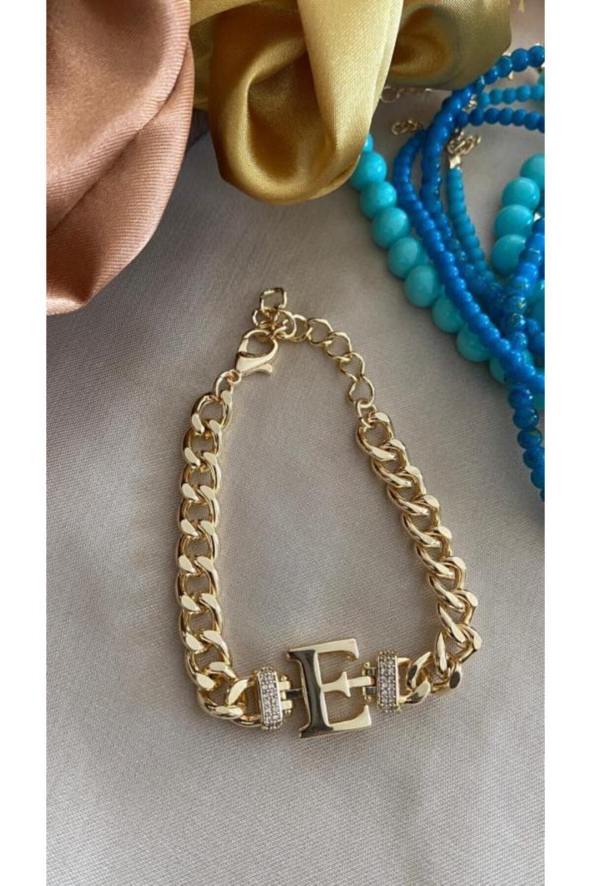 E Alphabet Bracelet 3D Model 3D print model_3