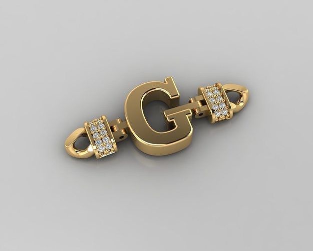 G Alphabet Bracelet 3D Model 3D print model