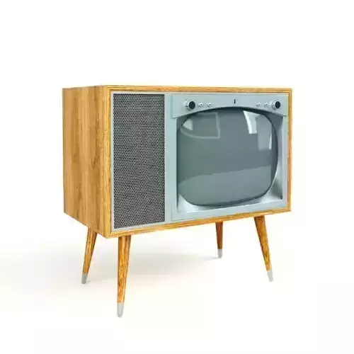 1950 s Style Televison T V Household Electronics Tube Television 3D model