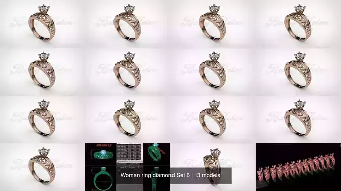 Woman ring diamond S6