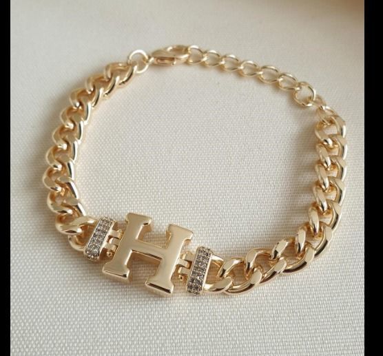  H Alphabet Bracelet 3D Model 3D print model_3