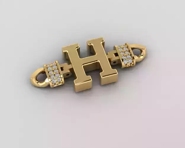  H Alphabet Bracelet 3D Model 3D print model