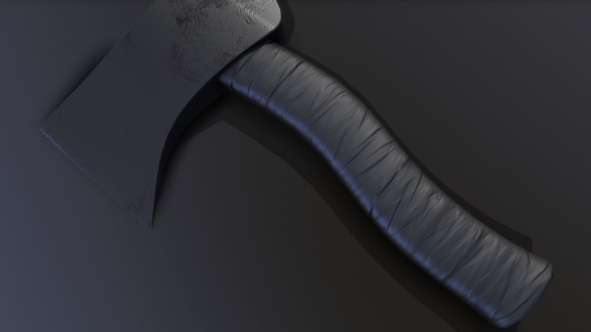 Hatchet axe Free low-poly 3D model_6