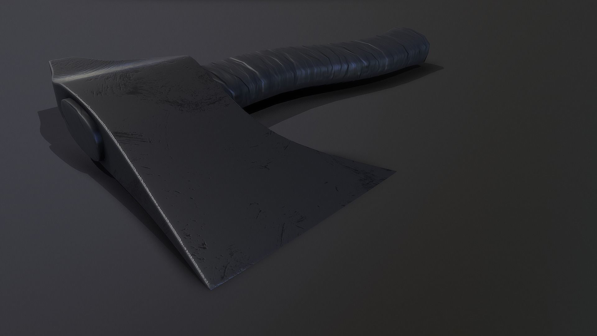 Hatchet axe Free low-poly 3D model_2