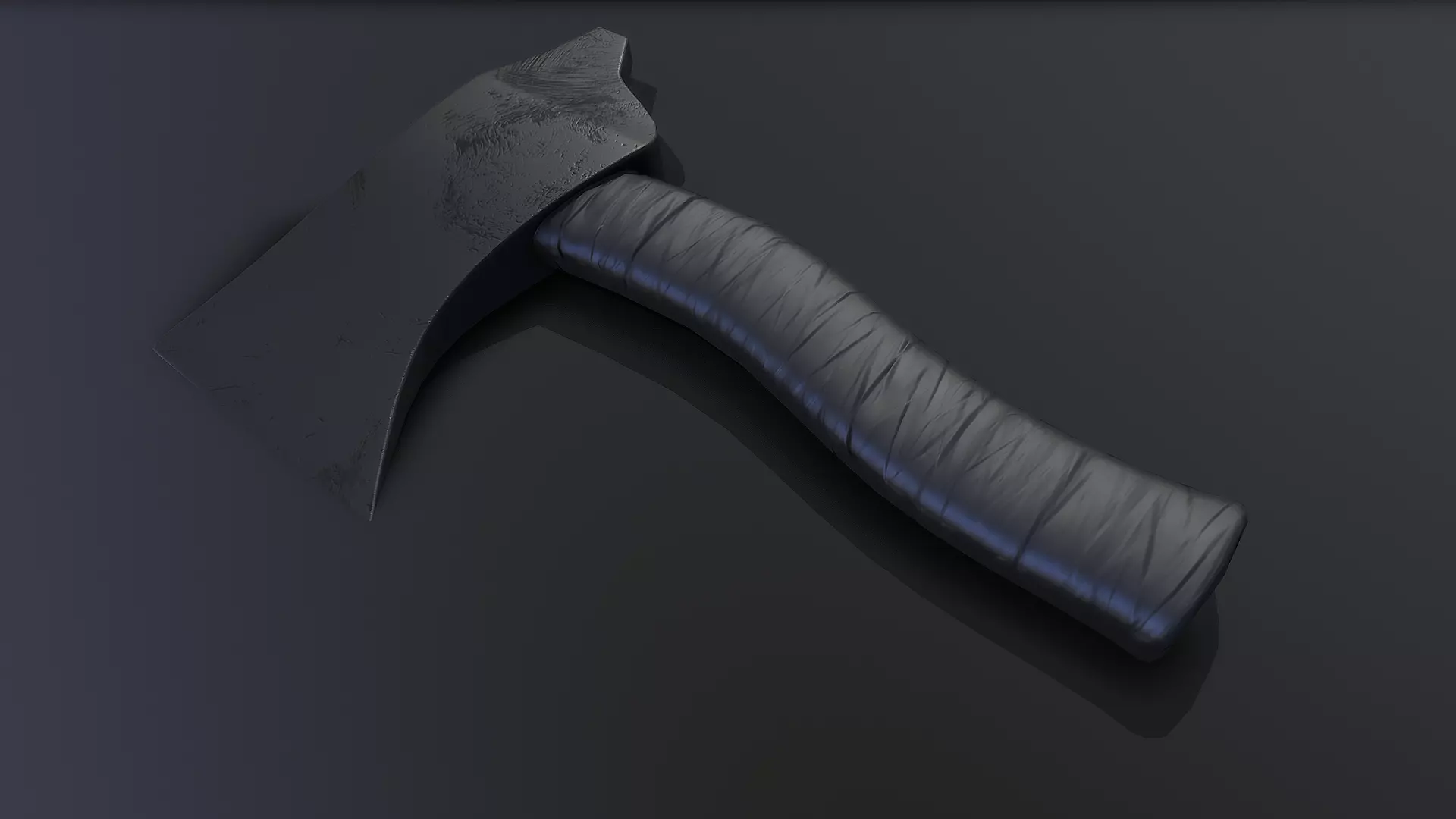 Hatchet axe Free low-poly 3D model_0