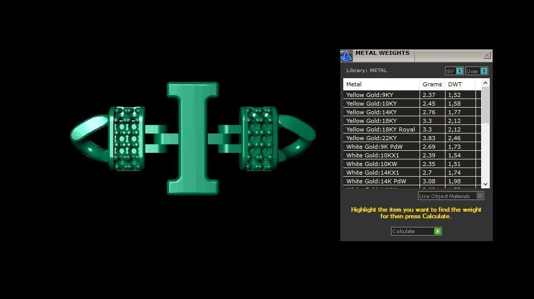I Alphabet Bracelet 3D Model 3D print model_2