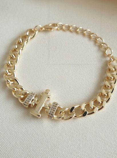 I Alphabet Bracelet 3D Model 3D print model_3