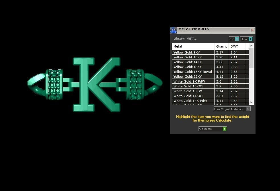 K Alphabet Bracelet 3D Model 3D print model_2