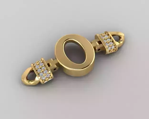 O Alphabet Bracelet 3D Model 3D print model