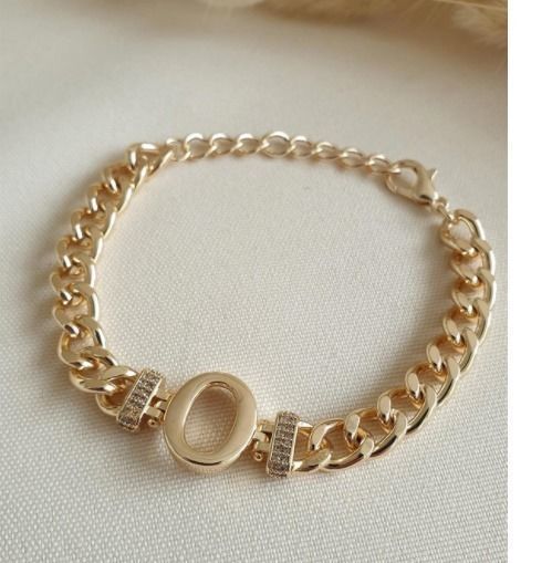 O Alphabet Bracelet 3D Model 3D print model_3