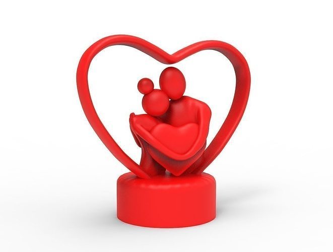 Valentine gift for lovers A Lovely couple 3D print model