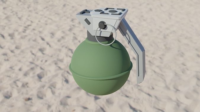 Grenade army Free 3D print model