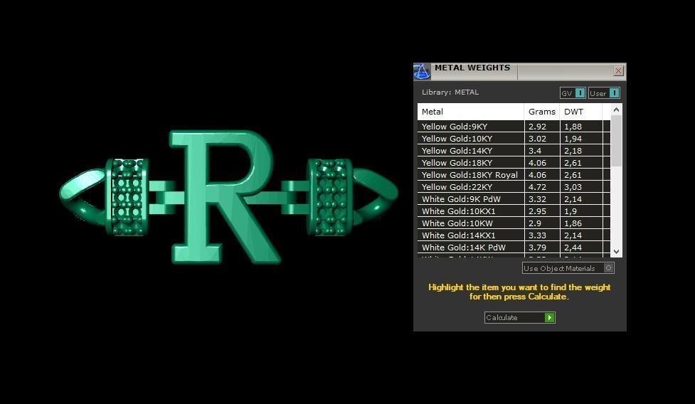 R Alphabet Bracelet 3D Model 3D print model_2