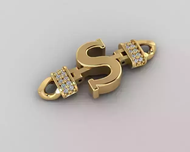 S Alphabet Bracelet 3D Model 3D print model