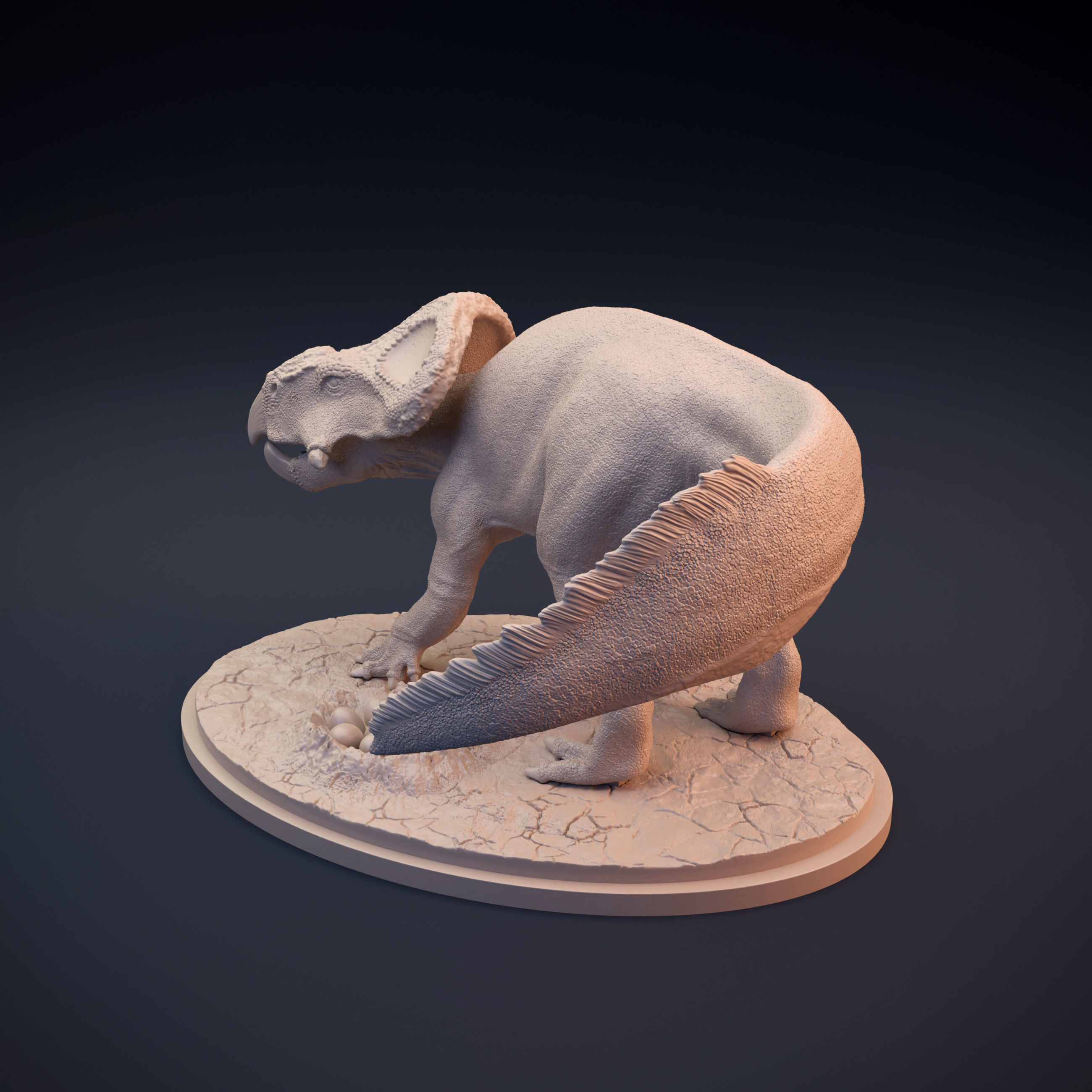Protoceratops protecting nest intended for 3D printing 3D print model_6