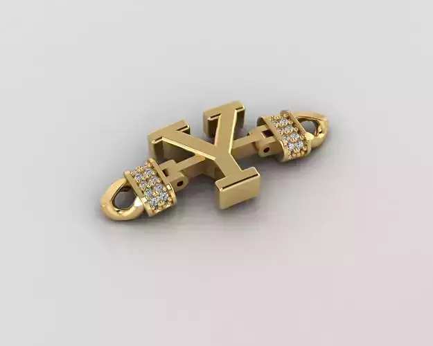 Y Alphabet Bracelet 3D Model