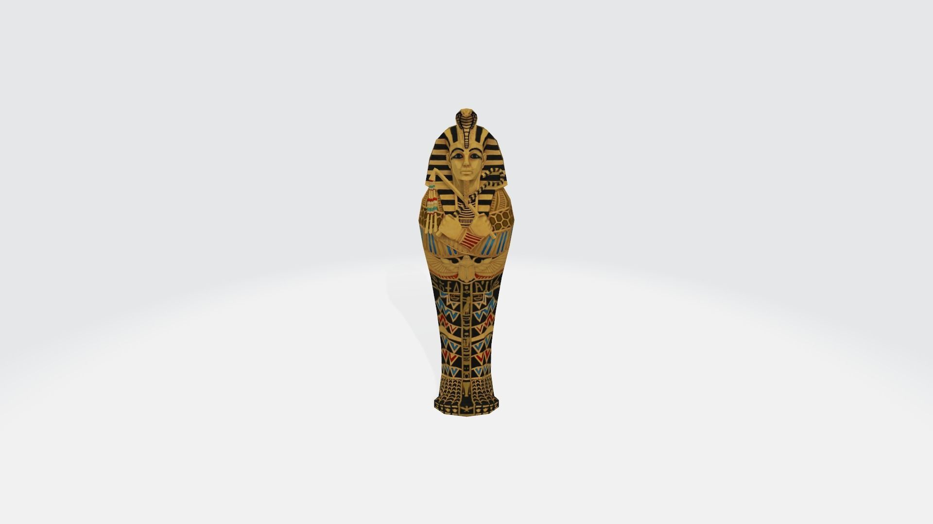 Egypt chair Tutankhamun 3D model_10