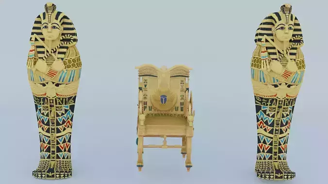 Egypt chair Tutankhamun