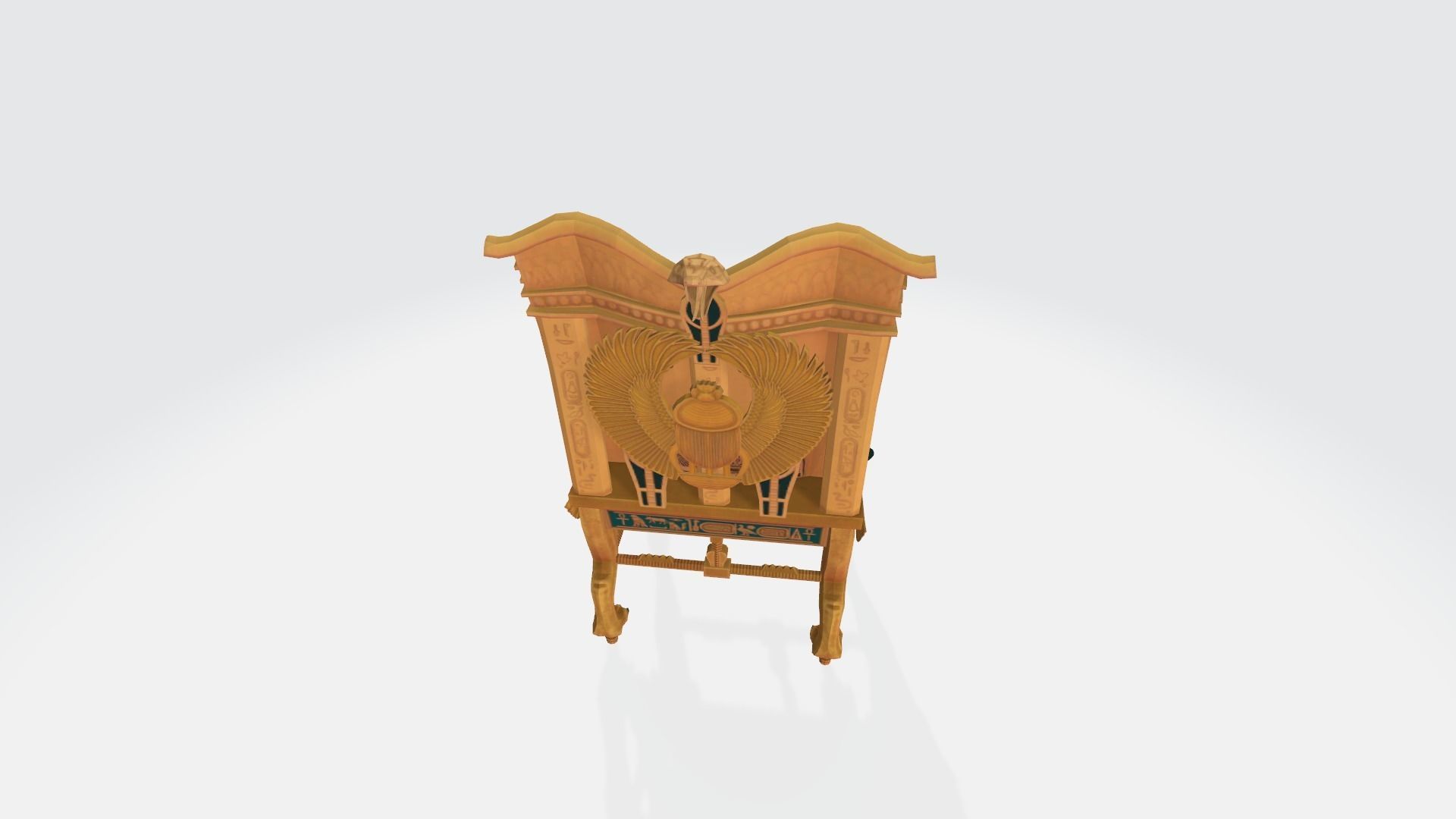 Egypt chair Tutankhamun 3D model_17