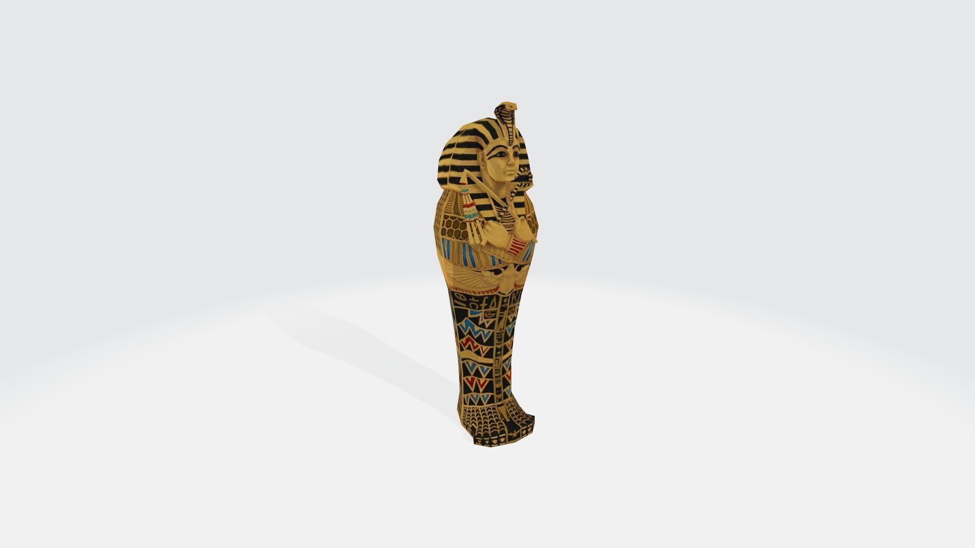Egypt chair Tutankhamun 3D model_11
