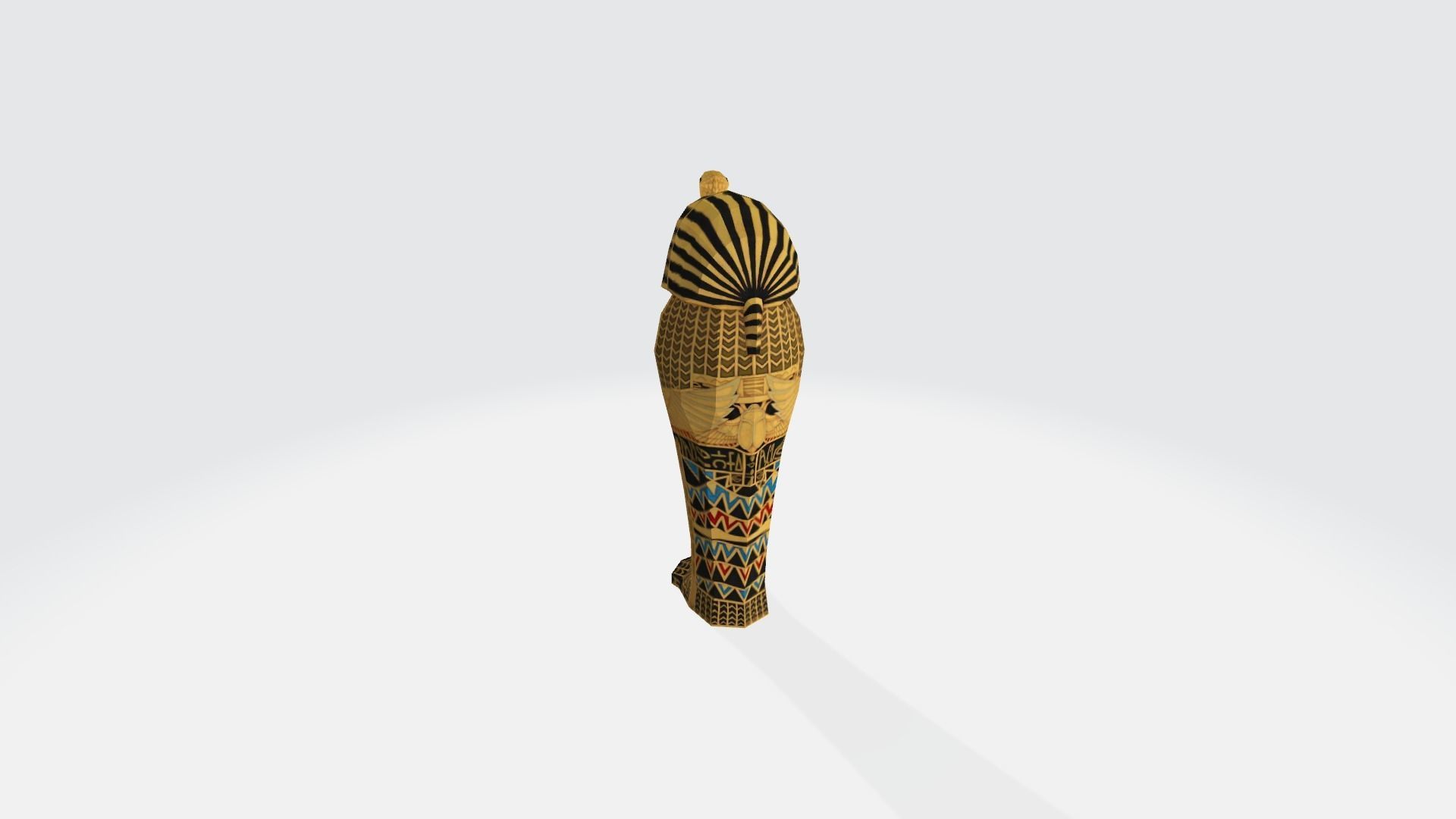 Egypt chair Tutankhamun 3D model_12