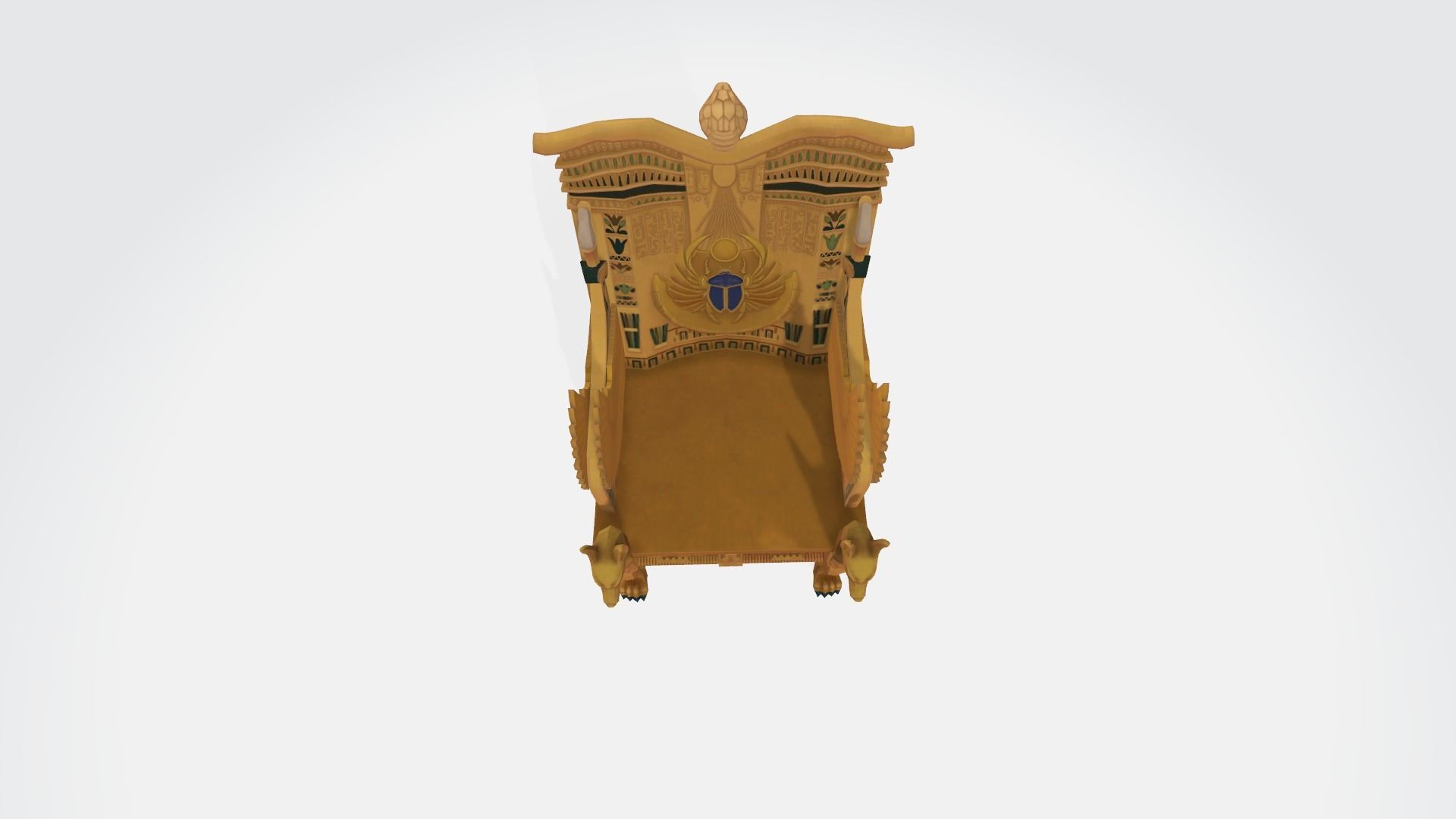 Egypt chair Tutankhamun 3D model_15