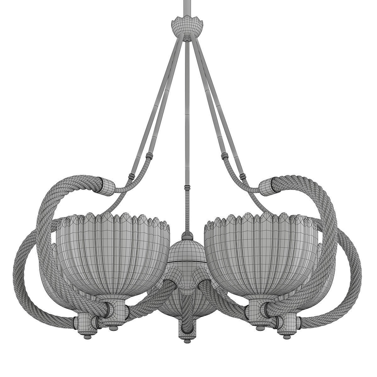 Barovier et Toso Italian Venetian Murano Low-poly 3D model_2