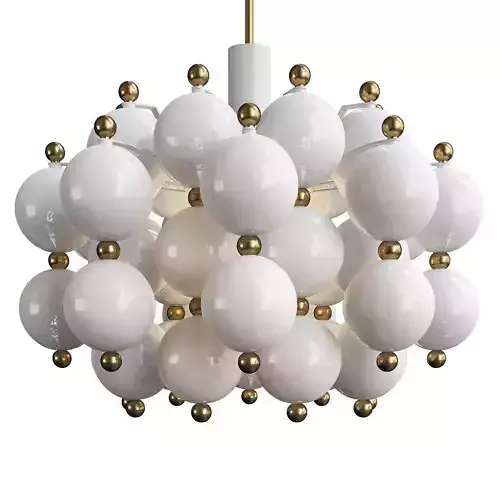 Kinkeldey Chandelier Satin Glass Lamp