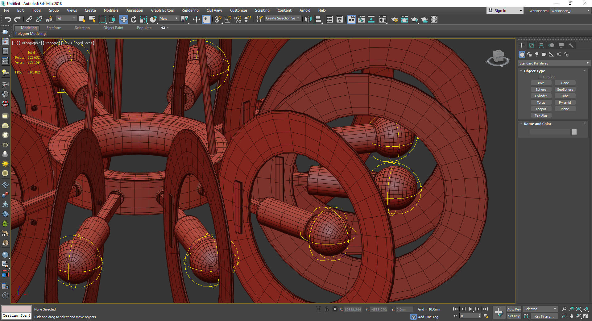  Gino Paroldo smoked glass chandelier Low-poly 3D model_5