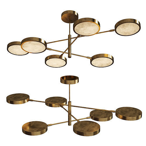 Sistema Solare chandelier Low-poly 3D model