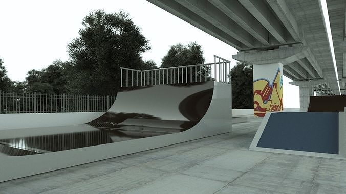Skate Park Free 3D model