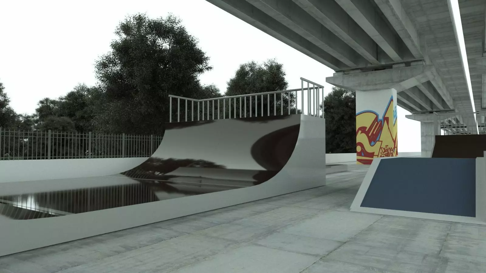 Skate Park Free 3D model
