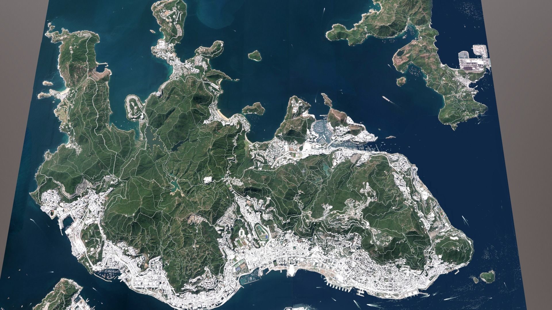 Cityscape Hong Kong China 3D model_9