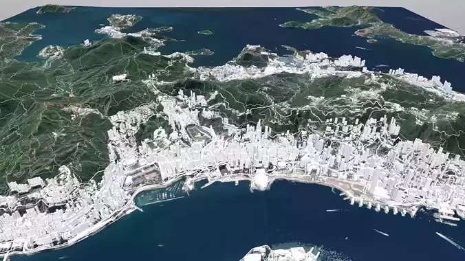 Cityscape Hong Kong China