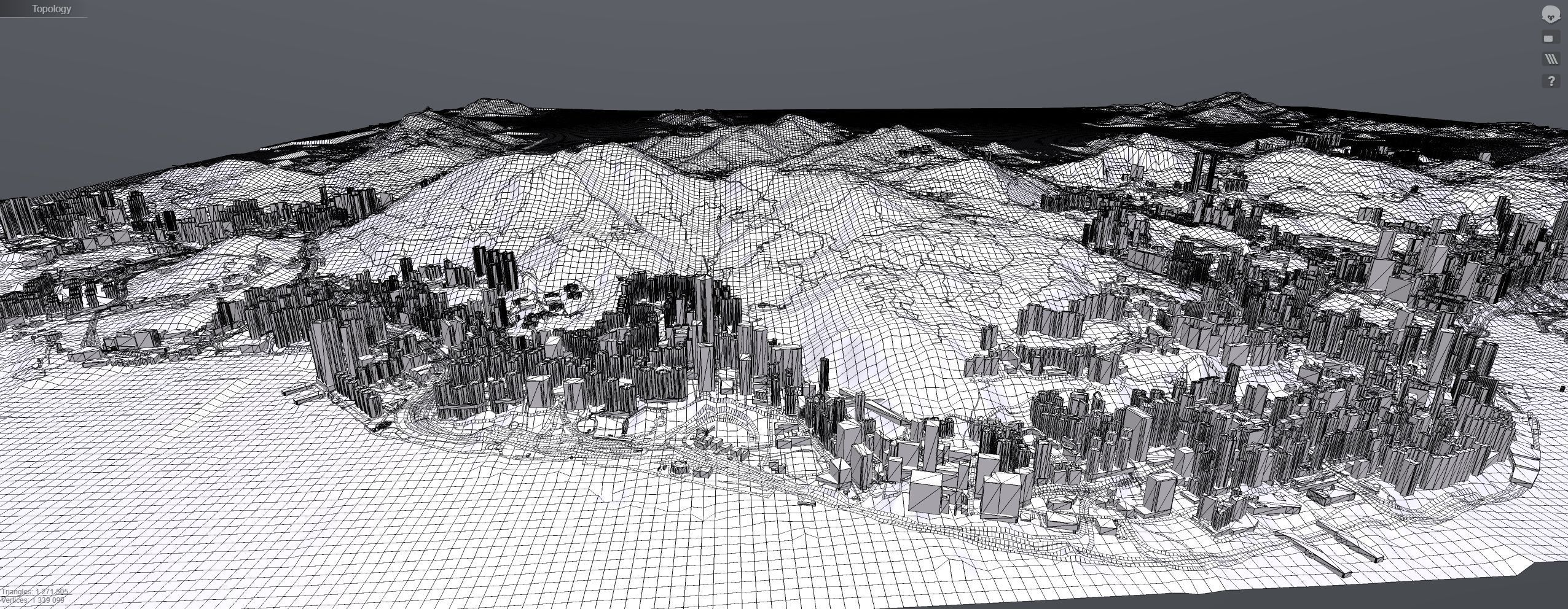 Cityscape Hong Kong China 3D model_10