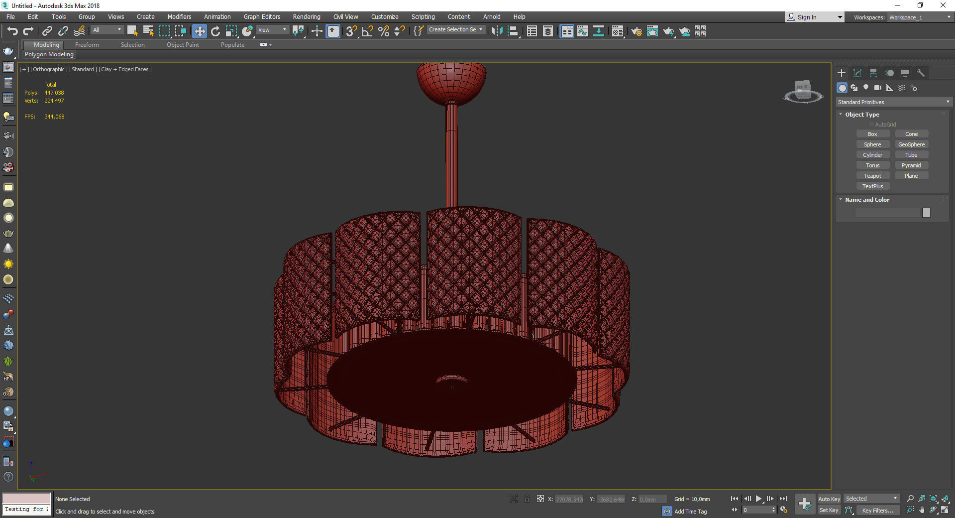 Beautiful Murano Frosted Low-poly 3D model_4