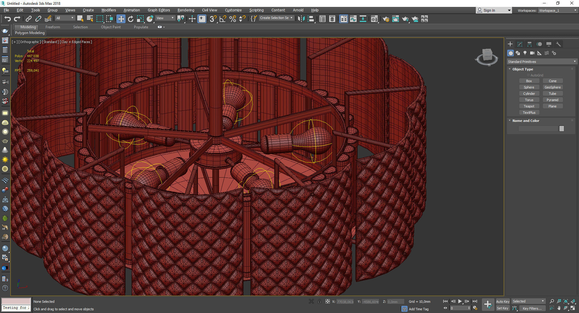 Beautiful Murano Frosted Low-poly 3D model_5