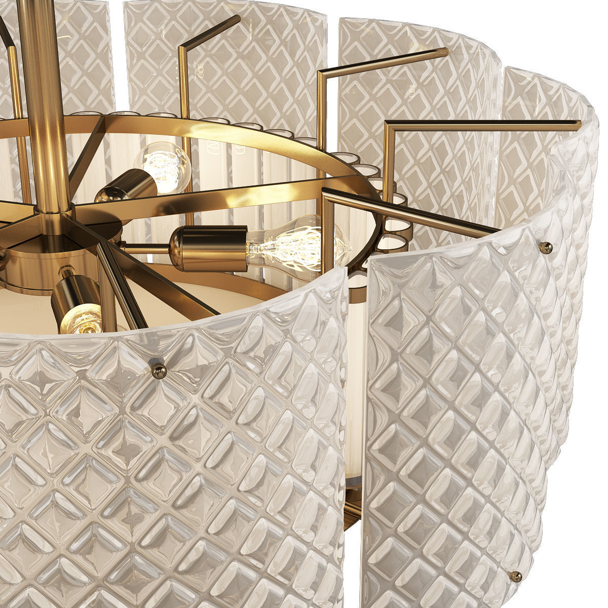 Beautiful Murano Frosted Low-poly 3D model_1